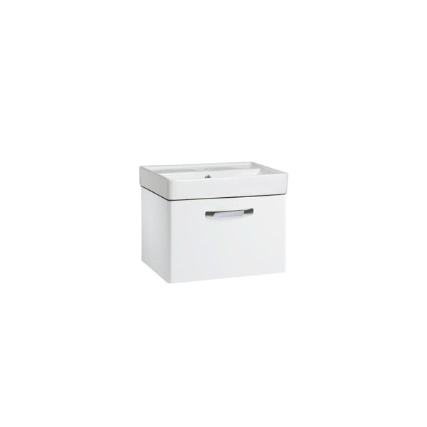 Compass 500 Wall Mounted Vanity Unit Gloss White
