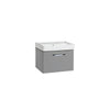 Compass 500 Wall Mounted Vanity Unit Light Grey