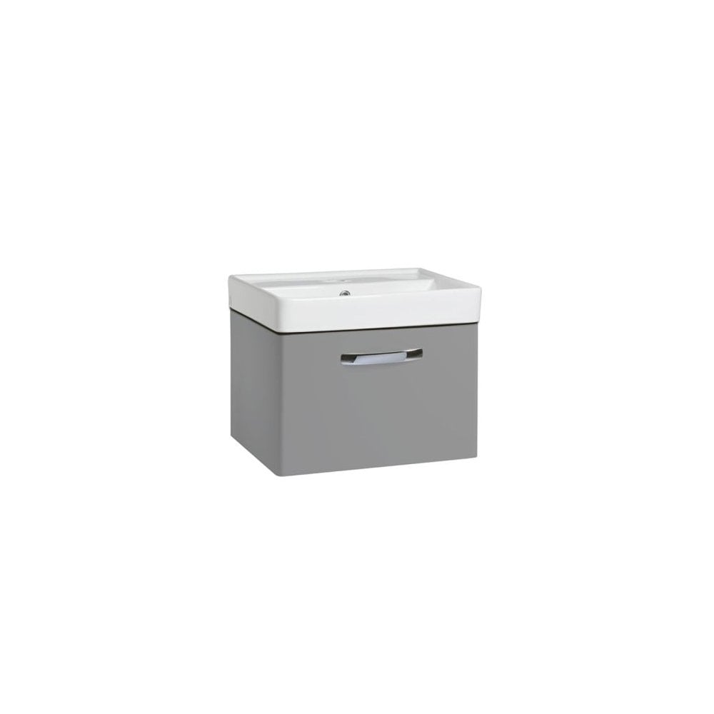 Compass 500 Wall Mounted Vanity Unit Light Grey
