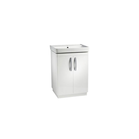 Compass 600 Freestanding Vanity Unit Gloss White