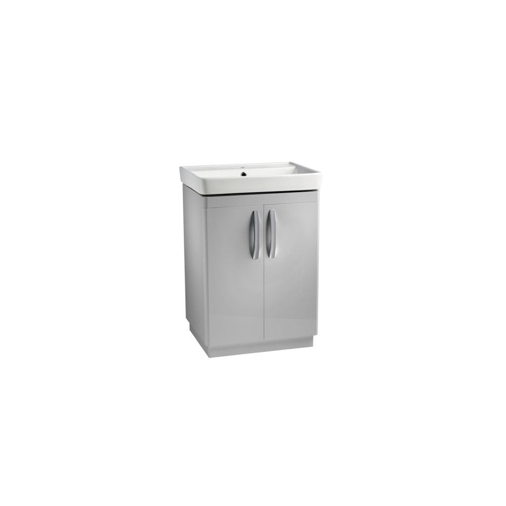 Compass 600 Freestanding Vanity Unit Light Grey