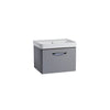 Compass 600 Wall Mounted Vanity Unit Light Grey