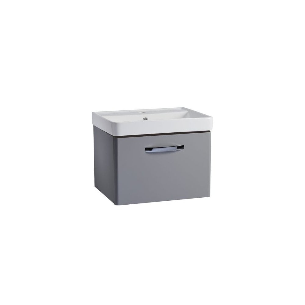 Compass 600 Wall Mounted Vanity Unit Light Grey