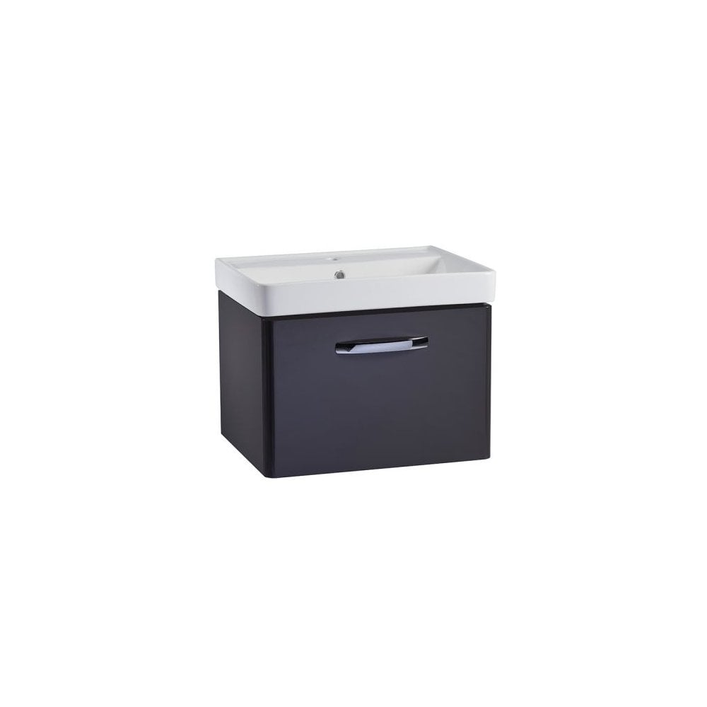 Compass 600 Wall Mounted Vanity Unit Gloss Clay