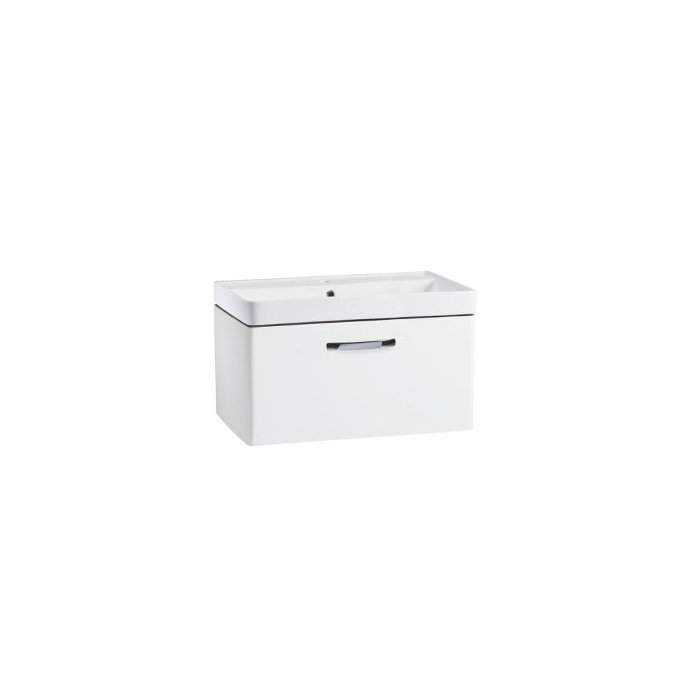 Compass 800 Wall Mounted Vanity Unit Gloss White