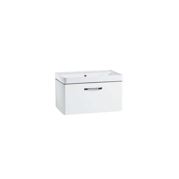 Compass 800 Wall Mounted Vanity Unit Gloss White