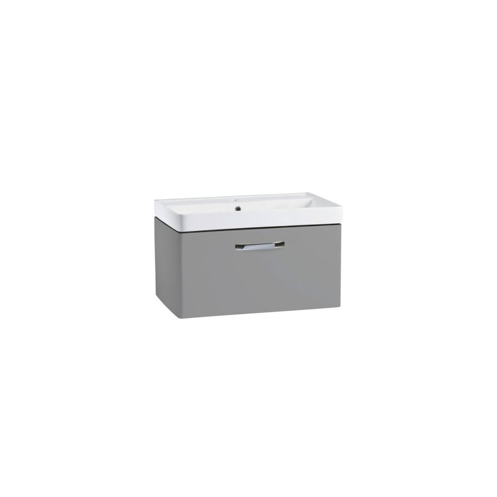 Compass 800 Wall Mounted Vanity Unit Light Grey