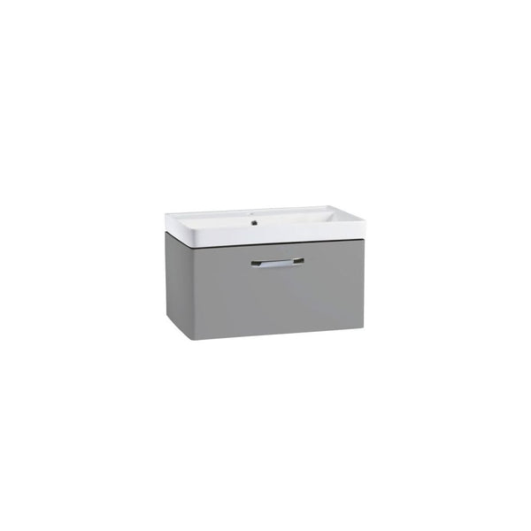 Compass 800 Wall Mounted Vanity Unit Light Grey