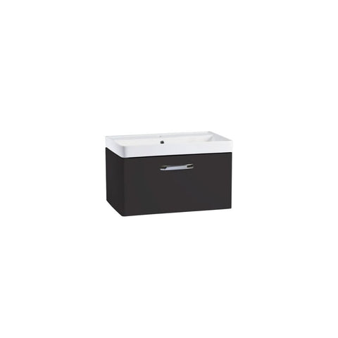 Compass 800 Wall Mounted Vanity Unit Gloss Clay