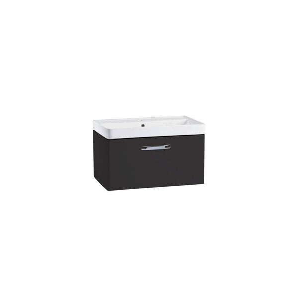 Compass 800 Wall Mounted Vanity Unit Gloss Clay