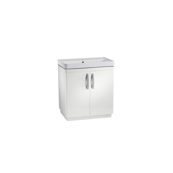 Compass 800 Freestanding Vanity Unit Gloss White
