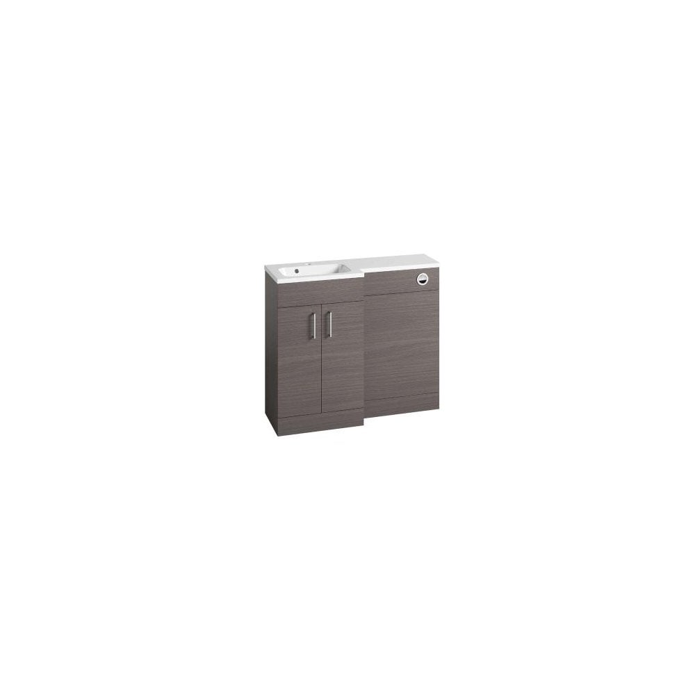 Nexus 1000 Basin Unit & Back To Wall Unit Urban Grey