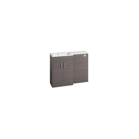 Nexus 1100 Basin Unit & Back To Wall Unit Urban Grey