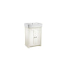 Lansdown 575 Cloakroom Unit Linen White