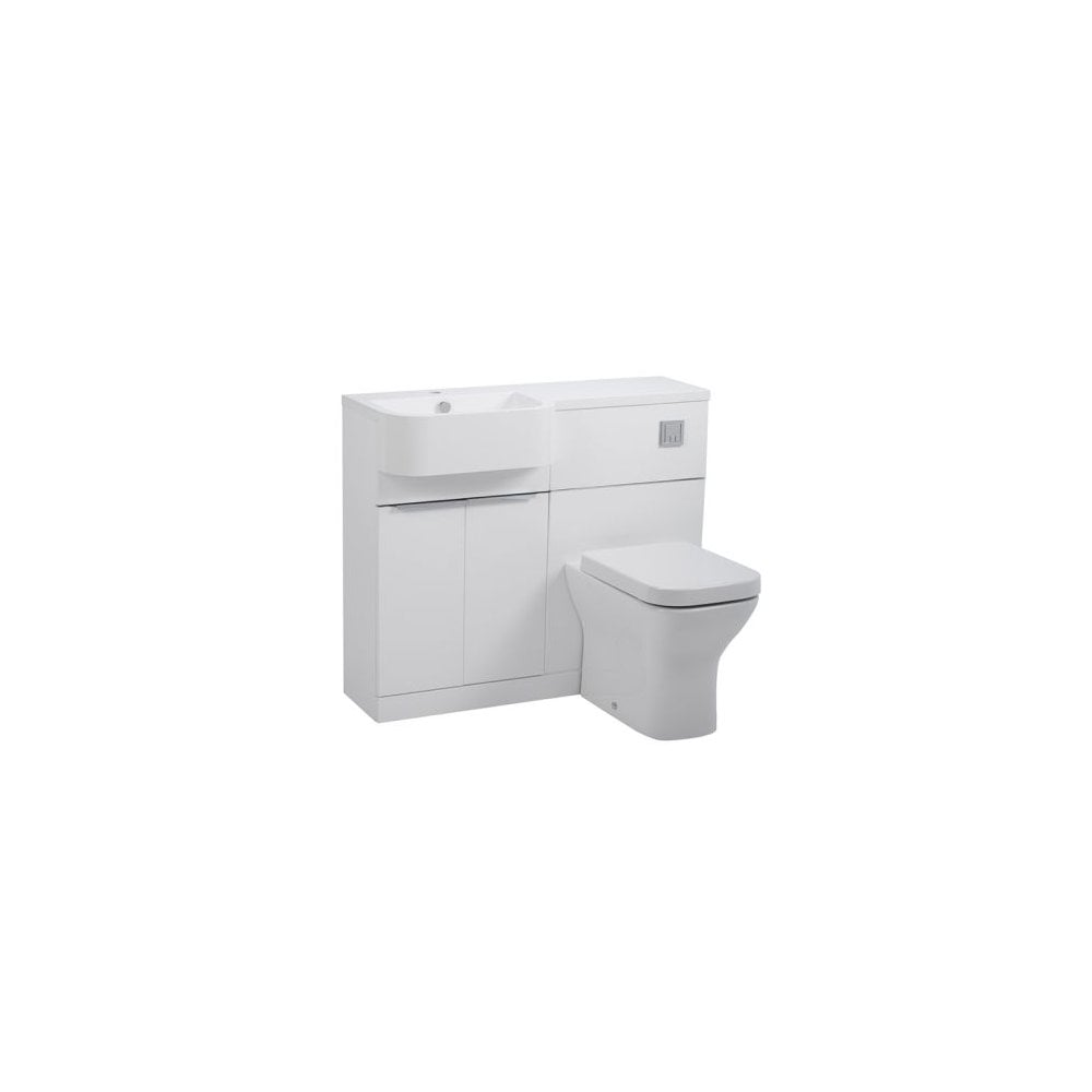 Match 1000 Furniture Unit Left Gloss White