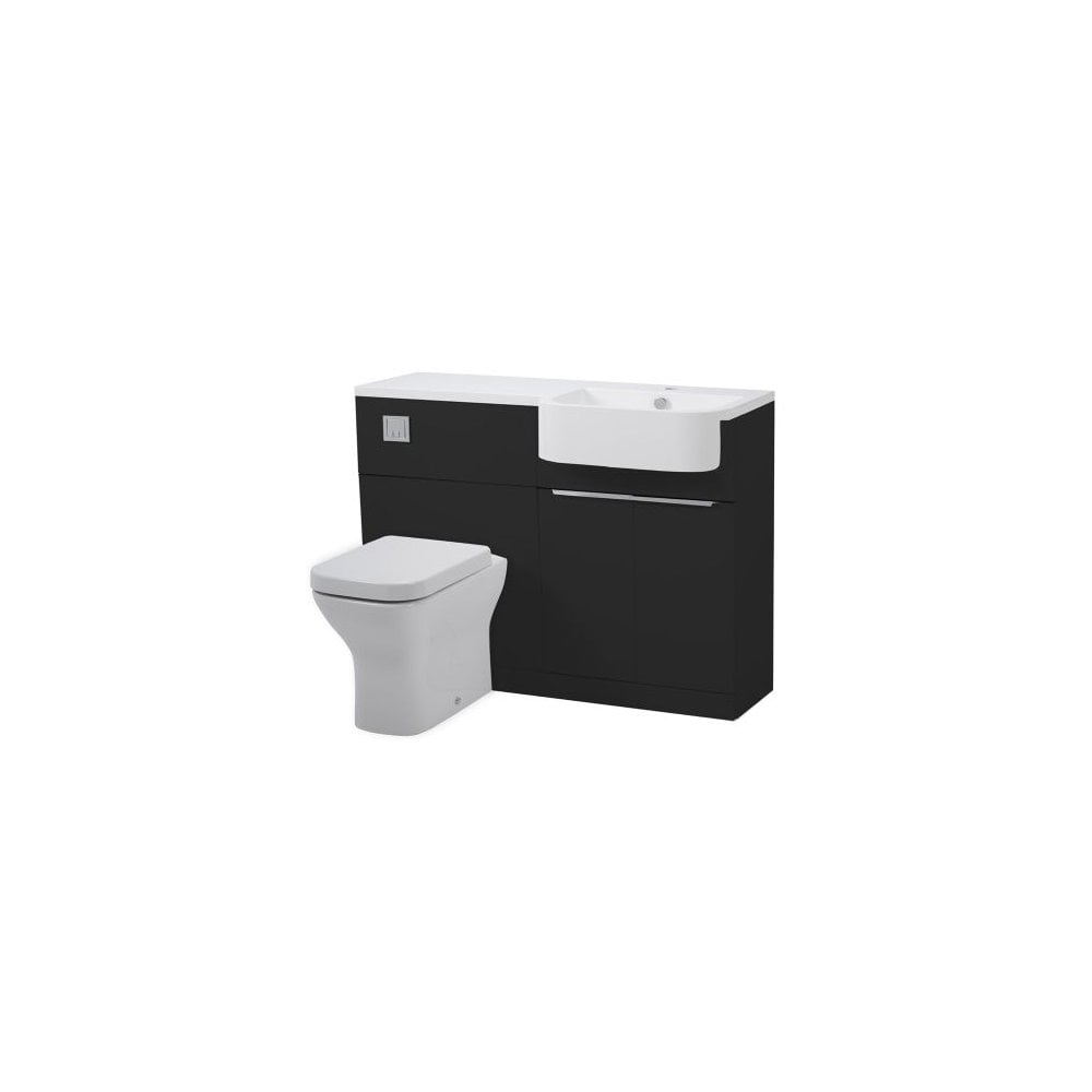 Match 1200 Furniture Unit Right Gloss Clay