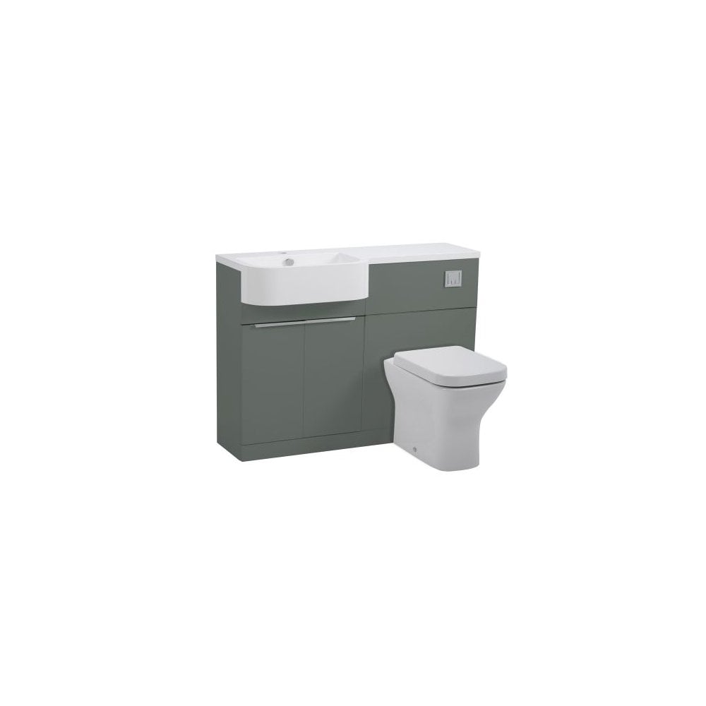 Match 1200 Furniture Unit Left Viridian Green