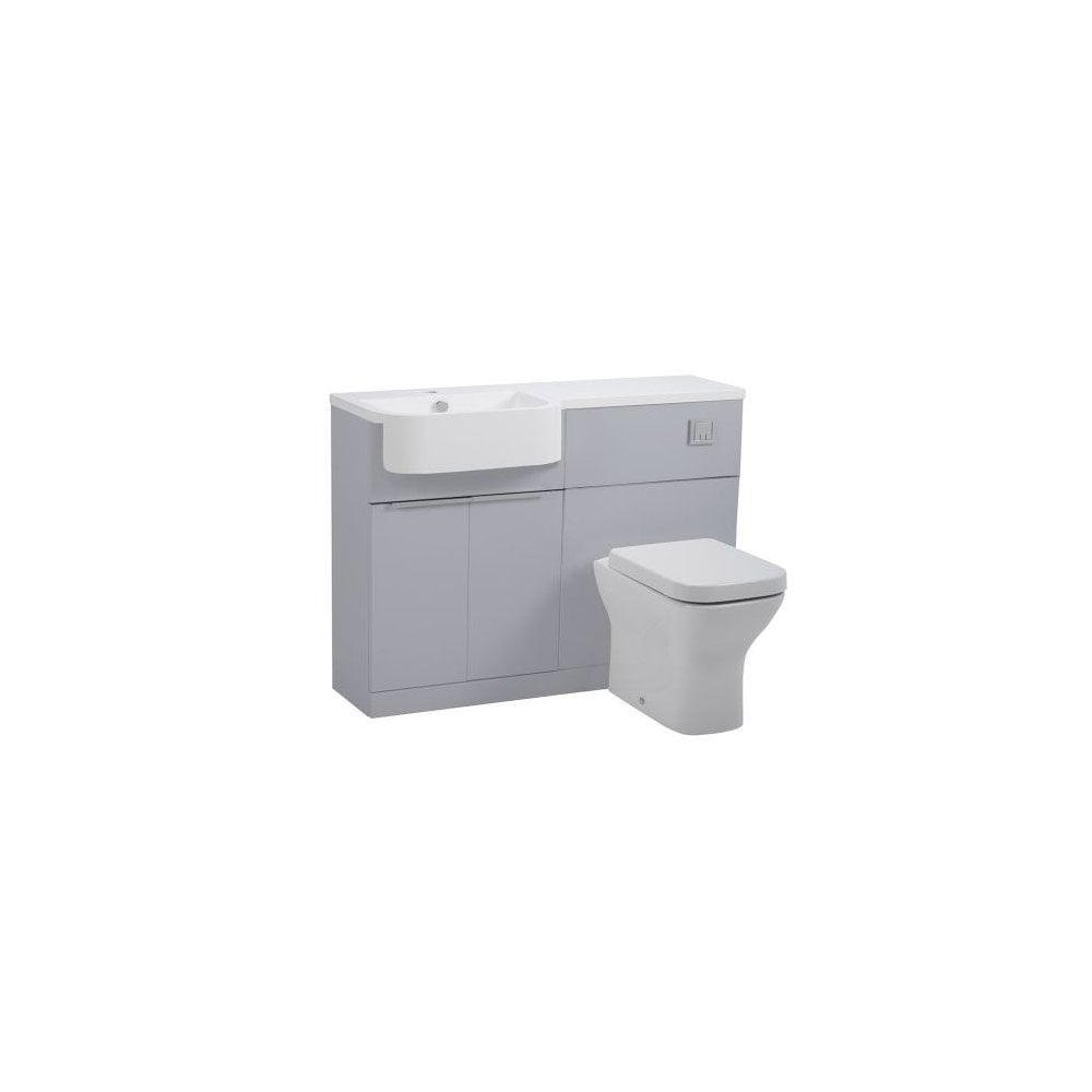 Match 1200 Furniture Unit Left Light Grey