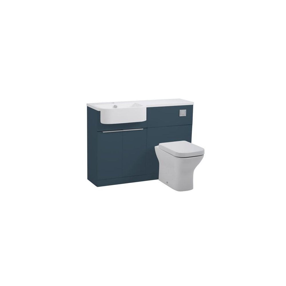 Match 1200 Furniture Unit Left Oxford Blue