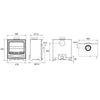 Ascot 8kw Matt Black Multi Fuel ( Eco )