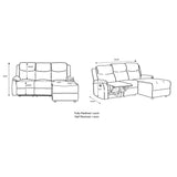 Crosby Corner Recliner - Right - Grey