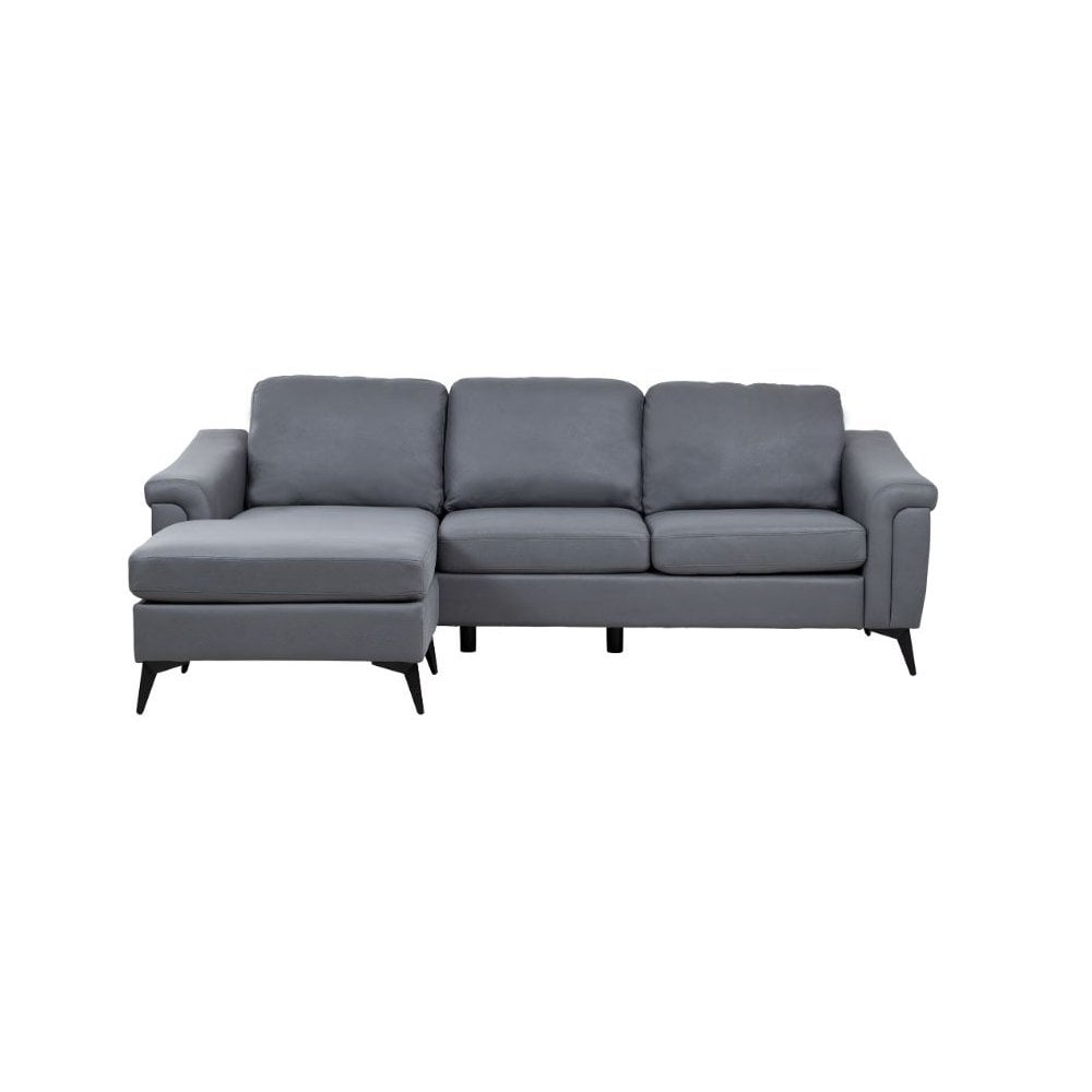 Douglas Corner Sofa-Leather Air-Grey