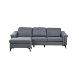 Douglas Corner Sofa-Leather Air-Grey