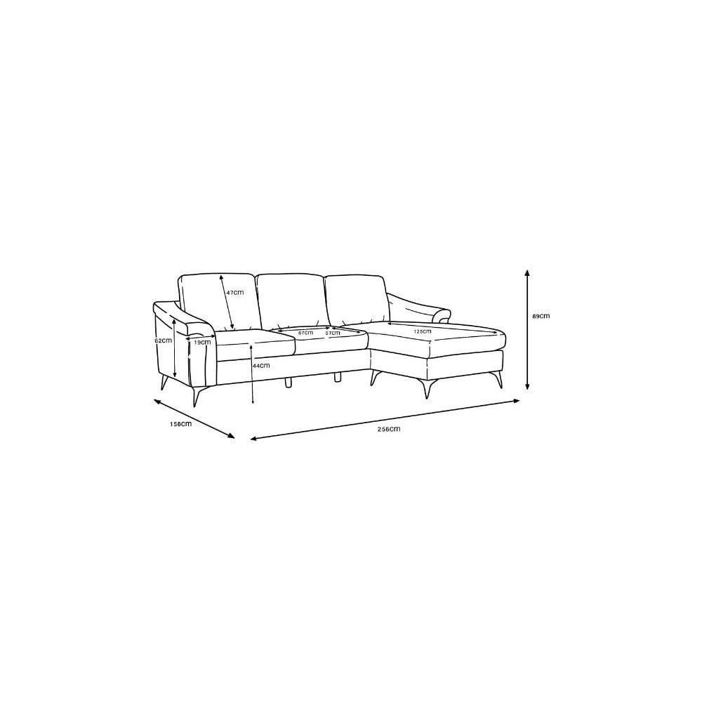 Douglas Corner Sofa-Leather Air-Grey