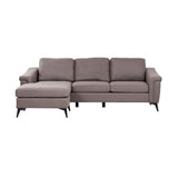 Douglas Corner Sofa-Leather Air-Nutmeg