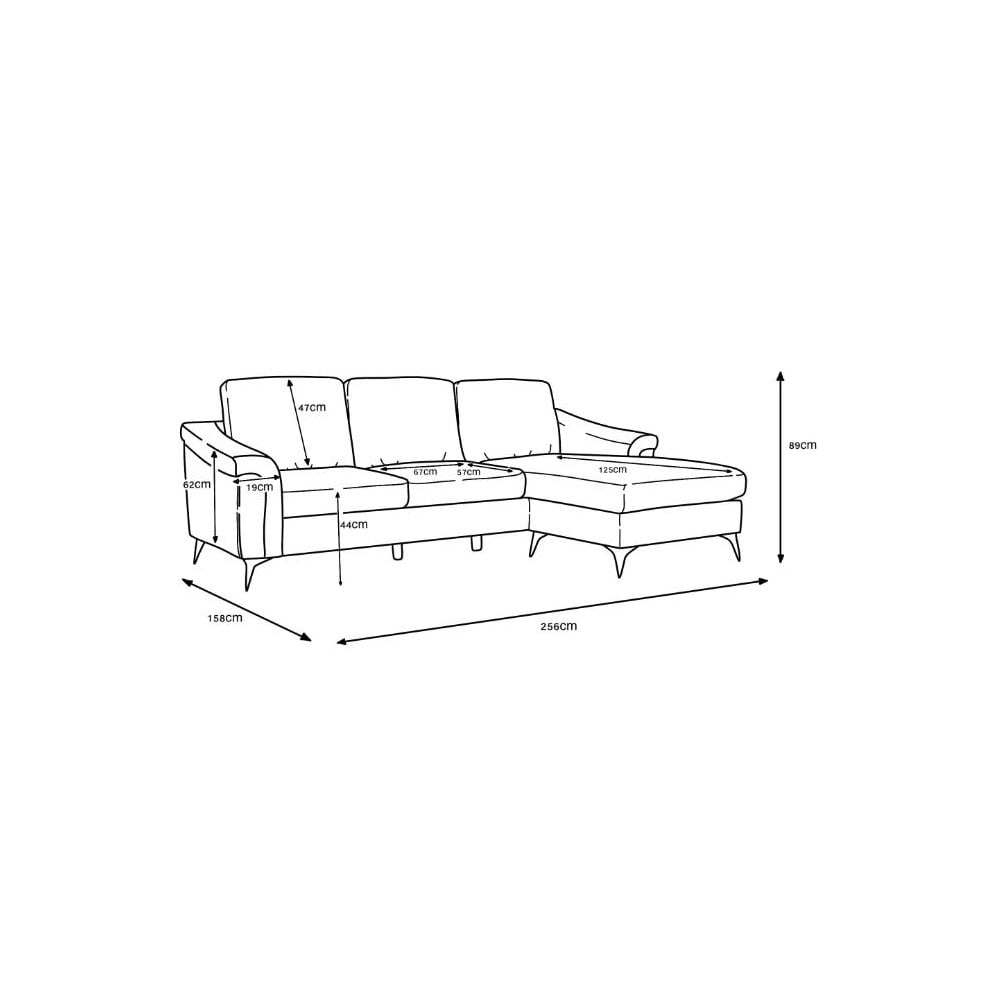 Douglas Corner Sofa-Leather Air-Nutmeg