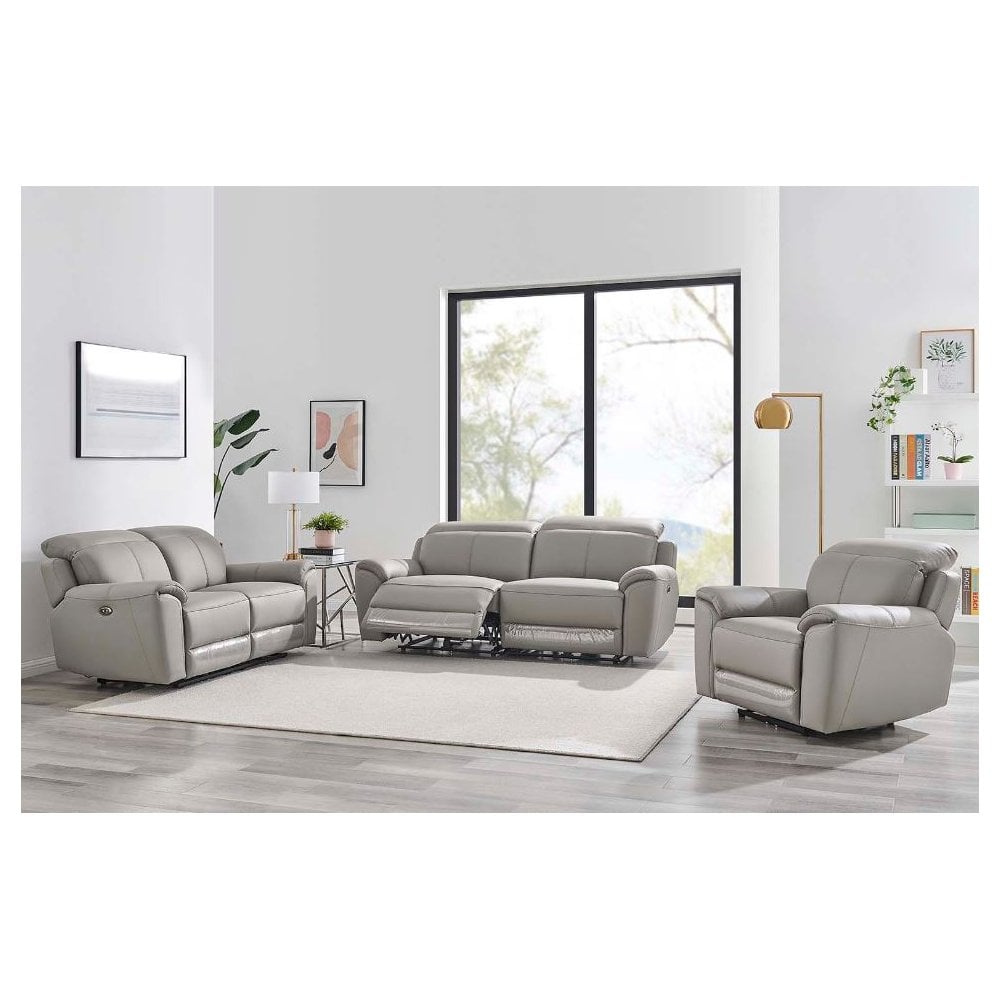 Madrid 2 Seater Electric Recliner - Charcoal