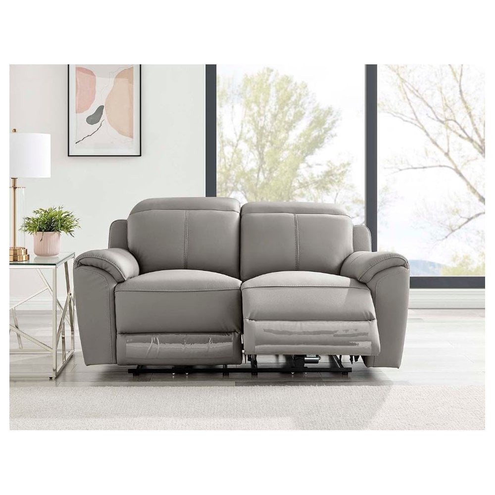 Madrid 2 Seater Electric Recliner - Charcoal