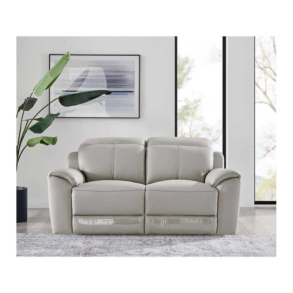 Madrid 2 Seater Fixed Sofa - Light Grey