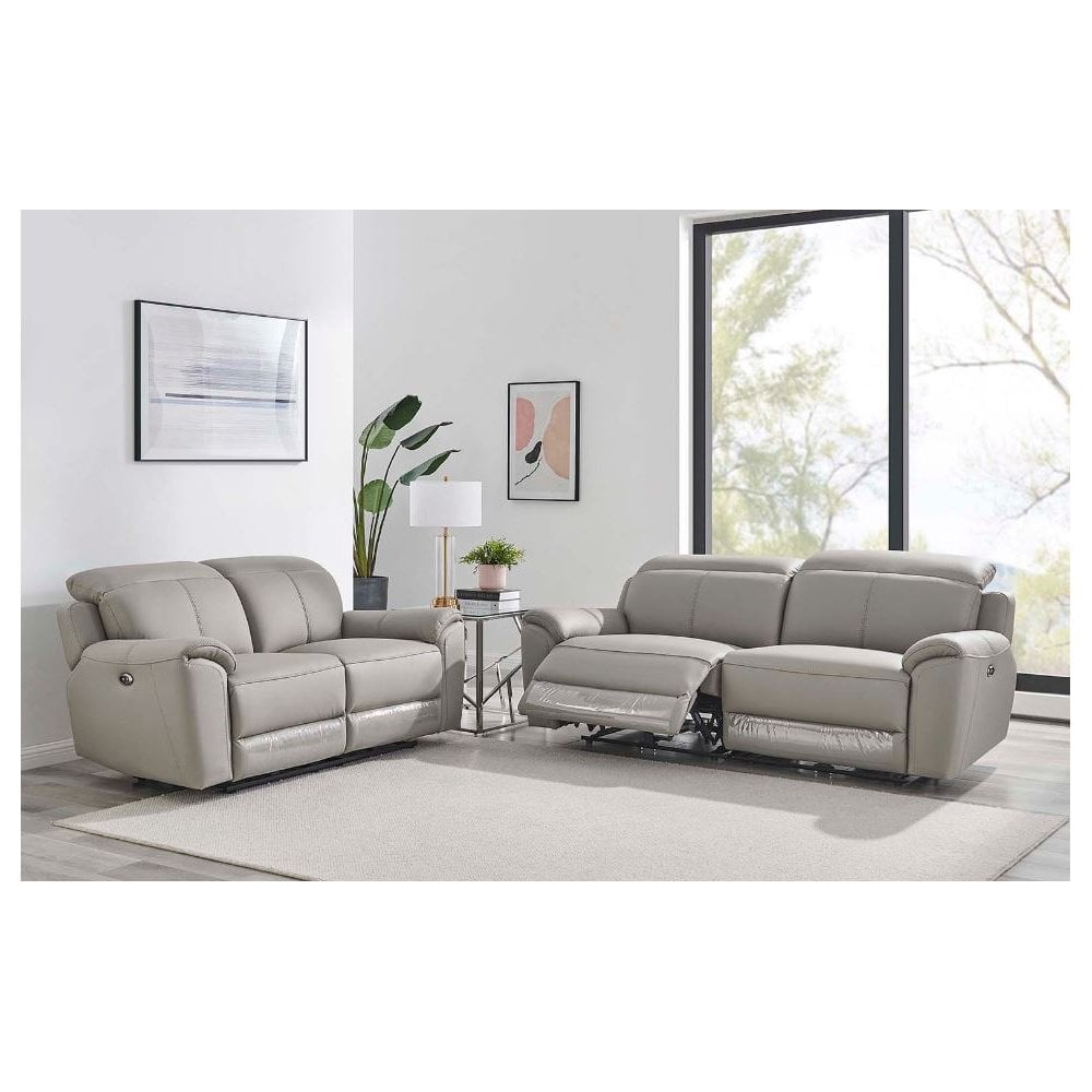 Madrid 3 Seater Electric Recliner - Charcoal