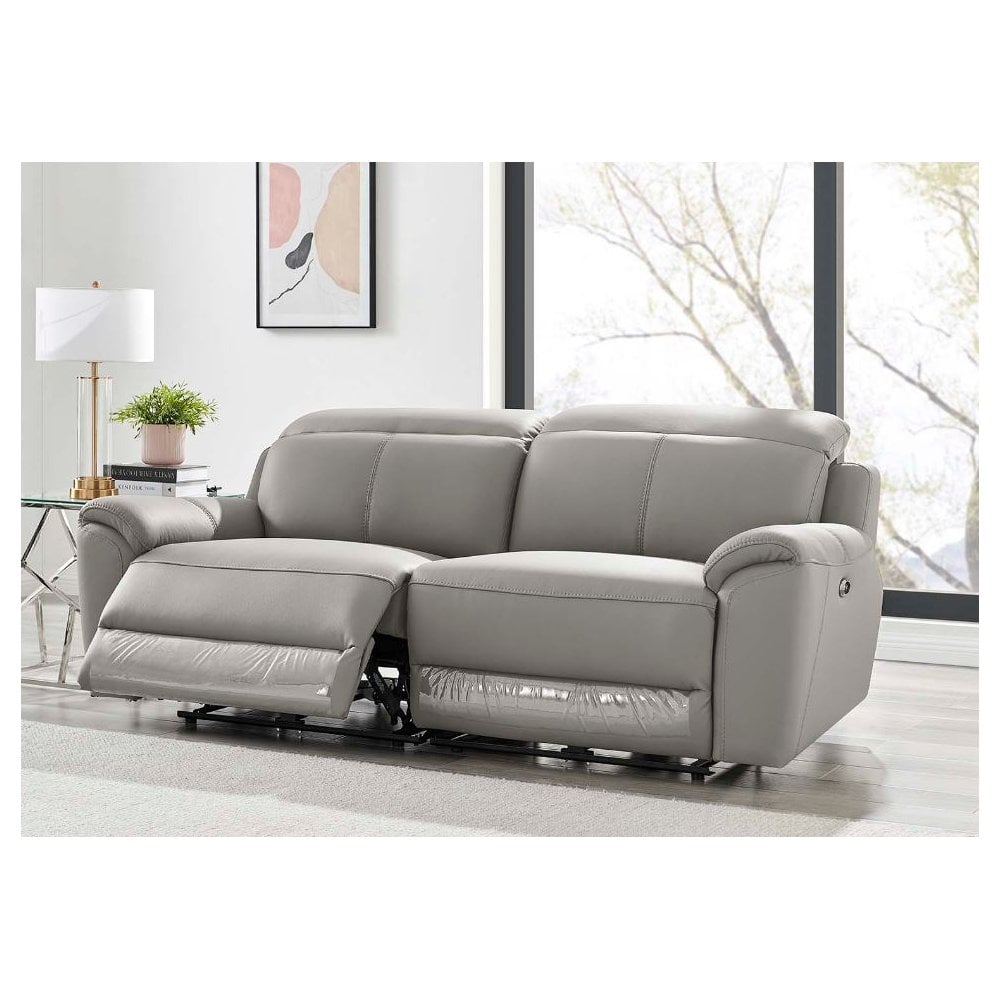 Madrid 3 Seater Electric Recliner - Charcoal