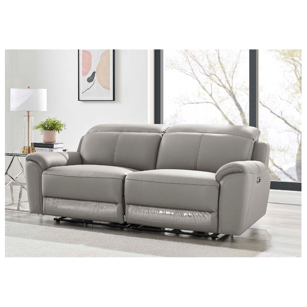 Madrid 3 Seater Electric Recliner - Charcoal