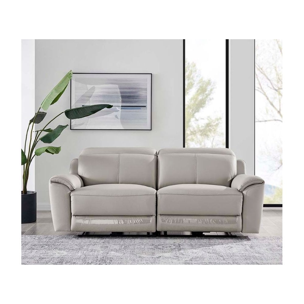 Madrid 3 Seater Electric Recliner - Light Grey