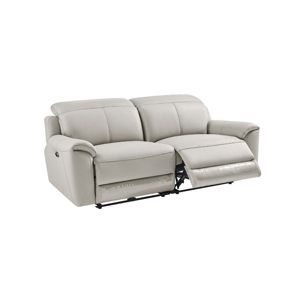 Madrid 3 Seater Electric Recliner - Light Grey