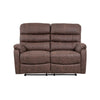 Taylor 2 Seater Recliner-Leather Air-Antique Brown Rub Off