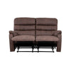 Taylor 2 Seater Recliner-Leather Air-Antique Brown Rub Off