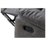 Taylor 2 Seater Recliner-Leather Air-Antique Grey Rub Off