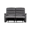 Taylor 2 Seater Recliner-Leather Air-Antique Grey Rub Off