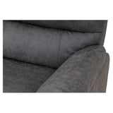 Taylor 3 Seater Recliner-Leather Air-Antique Grey Rub Off