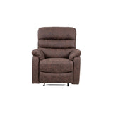 Taylor Recliner Chair-Leather Air-Antique Brown Rub Off