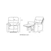 Taylor Recliner Chair-Leather Air-Antique Brown Rub Off
