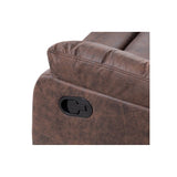 Taylor Recliner Chair-Leather Air-Antique Brown Rub Off