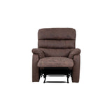 Taylor Recliner Chair-Leather Air-Antique Brown Rub Off
