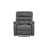 Taylor Recliner Chair-Leather Air-Antique Grey Rub Off