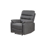 Taylor Recliner Chair-Leather Air-Antique Grey Rub Off