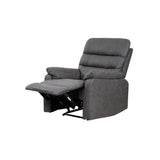 Taylor Recliner Chair-Leather Air-Antique Grey Rub Off